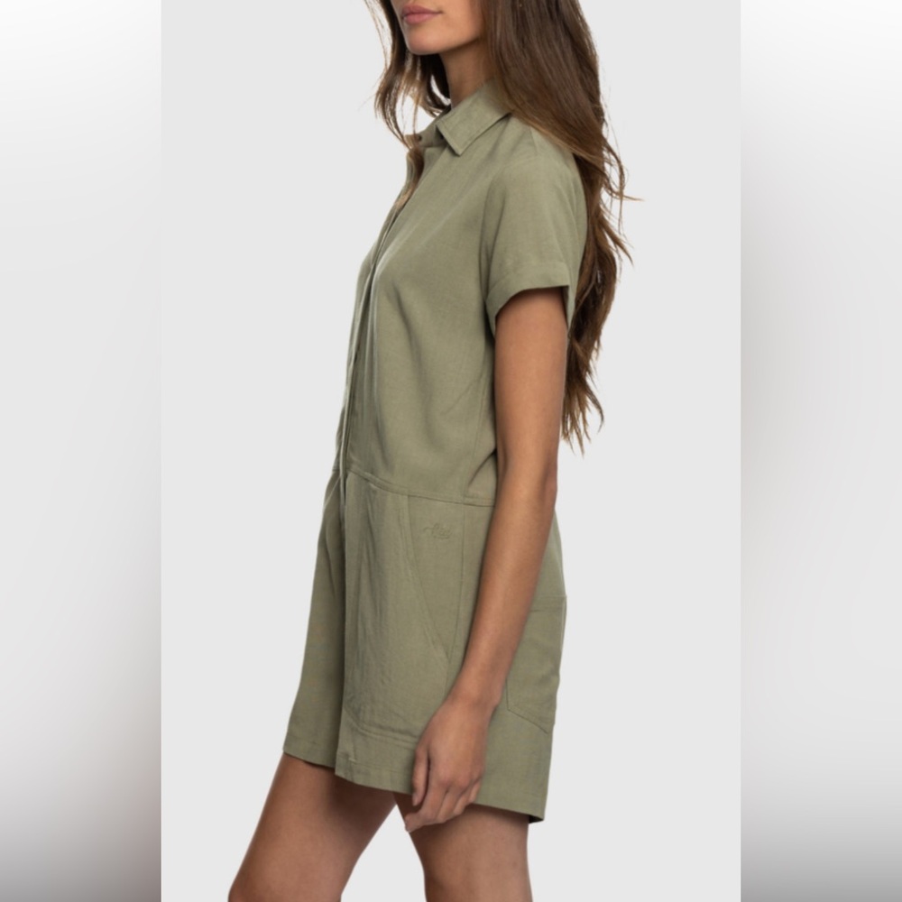 TeamLTD Khaki Short Sleeve Romper